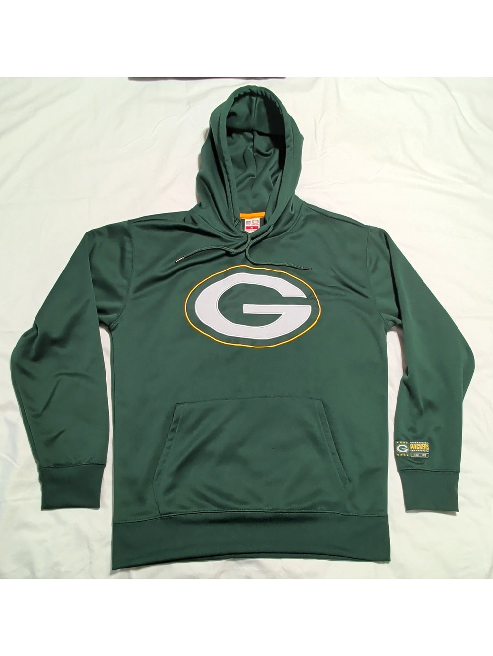 Ultra Game NFL Green Bay Packers  Green Pullover Hoodie Sweatshirt Men's M